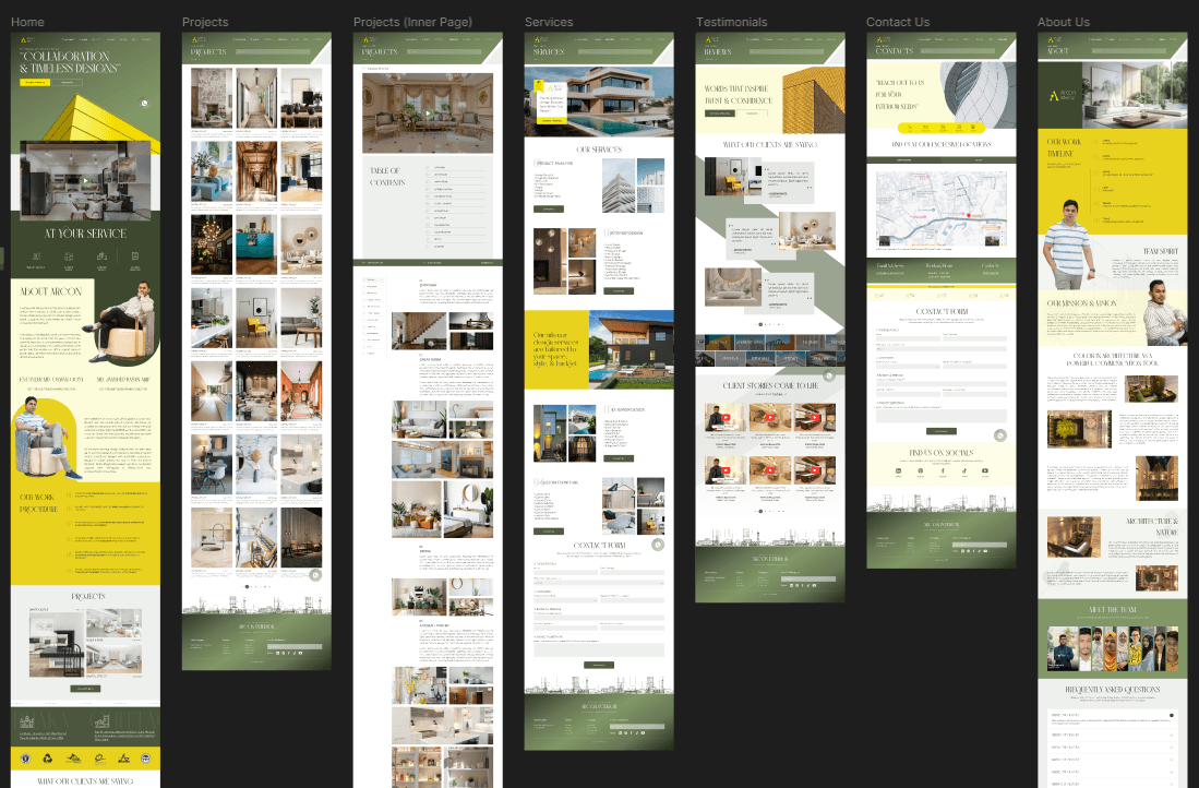 Design Showcase 3 Premium website redesign for real estate company in UAE